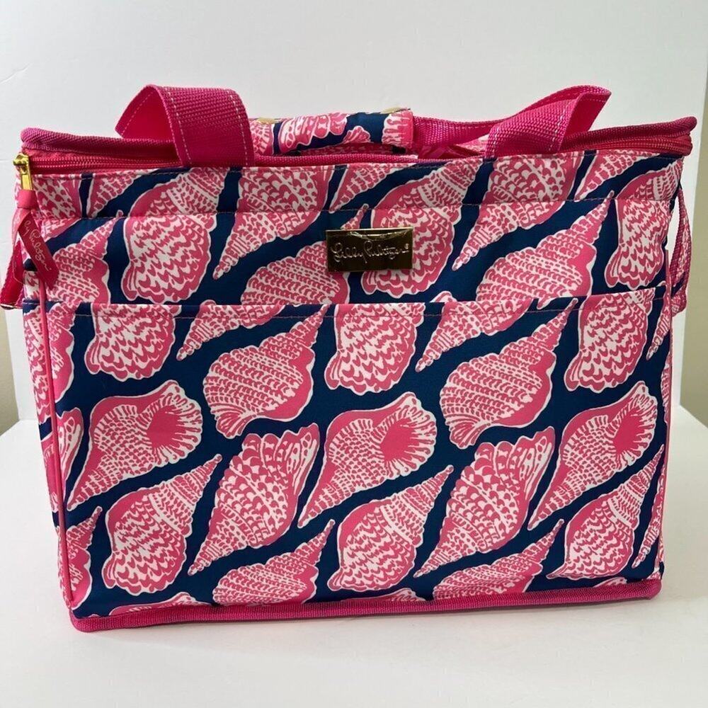 Lilly Pulitzer Seashell Beach Cooler Bag Insulated 15x11x9.5 Tote